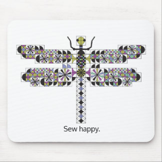 Cool Dragonfly Diva Quilt Mousepad Muismat