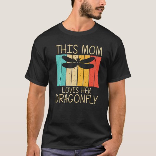 Cool Dragonfly For Mom Mama Critters Insect Dragon T-shirt (Voorkant)