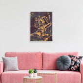Cool Drummer Art on Canvas - Drum Kit met Cymbals (Insitu (Woonkamer))