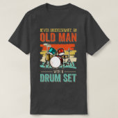 Cool Drummer Dad Art Mannen Drum Set Player Drum K T-shirt (Design voorkant)