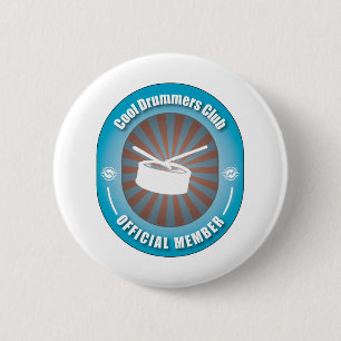 Cool Drummers Club Ronde Button 5,7 Cm