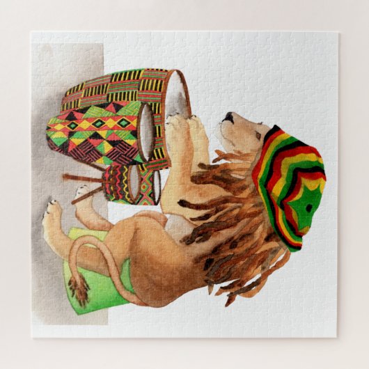 Cool Drummings Lion Legpuzzel (Horizontaal)