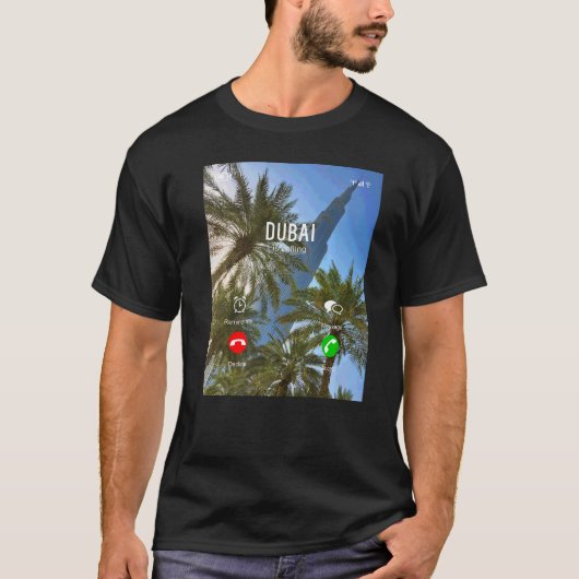 Cool Dubai belt telefoon scherm offerte Keepsake T-shirt (Voorkant)