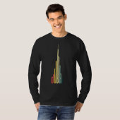 Cool Dubai Burj Khalifa Skyscraper Royalty T-shirt (Voorkant volledig)