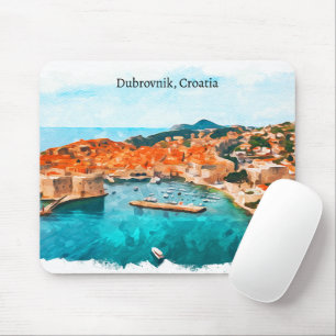 Cool Dubrovnik Kroatië Adria Coast Panorama Uitzic Muismat