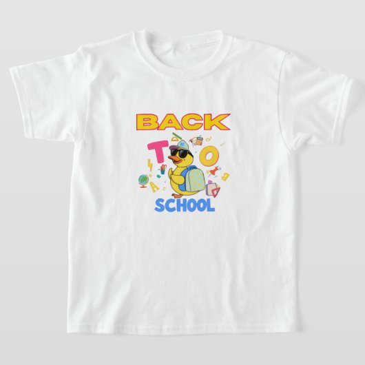 Cool Duck Back to School T-Shirt  (Laagn)
