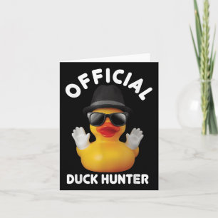 Cool Duck Cruise Boat Funny Rubber Eend Hunting Sq Kaart