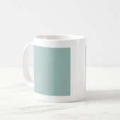 Cool Duck egg blue - voeg eigen tekst, afbeelding, Koffiemok (Voorkant links)