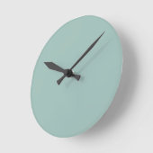 Cool Duck egg blue - voeg eigen tekst, afbeelding, Ronde Klok (Hoek)