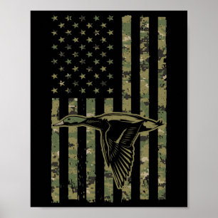 Cool Duck Hunting Design voor Mannen Vrouwen Wildl Poster