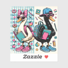Cool Ducks terug naar school Sticker