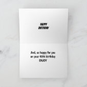 COOL DUCKS ZIJN ZO BLIJ VOOR JE OP *40th* Kaart (Binnen)