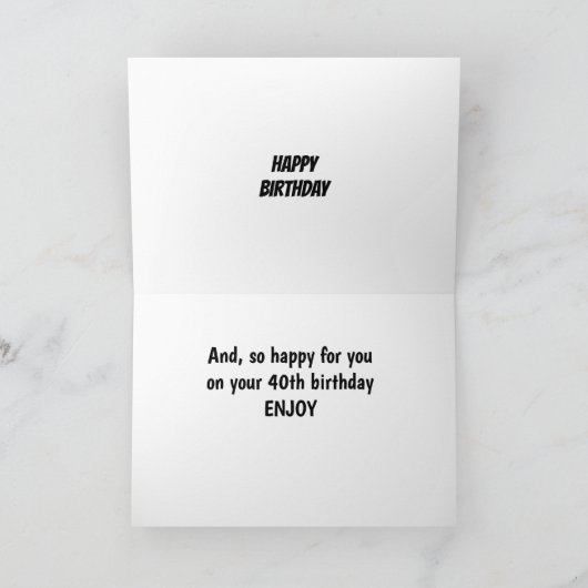 COOL DUCKS ZIJN ZO BLIJ VOOR JE OP *40th* Kaart (Binnen)