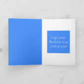 Cool Dude Australian Shephard Folded Greeting Card Kaart (Binnen)