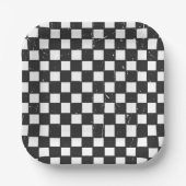 Cool Dude Check Party Borden Papieren Bordje (Voorkant)