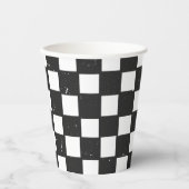 Cool Dude Check Party Cups Papieren Bekers (Voorkant)