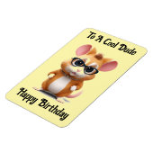 Cool Dude Hamster Flexibele Fotomagneet Magneet (Linkerzijde)