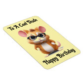 Cool Dude Hamster Flexibele Fotomagneet Magneet (Rechterzijde)