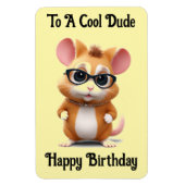 Cool Dude Hamster Flexibele Fotomagneet Magneet (Verticaal)