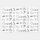 Cool Dude Kinder Kleurboek Gift Wrap Inpakpapier Vel (Voorkant 2)