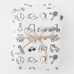 Cool Dude Kinder Kleurboek Gift Wrap Inpakpapier Vel