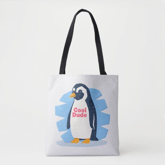 Cool Dude Penguin Tote Bag (Voorkant)