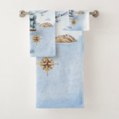 Cool Dude Ship in the Ocean  Bad Handdoek (Insitu)