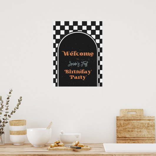 Cool Dude Welkom Poster | Skateboardbord (Keuken)