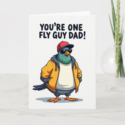 Cool Duif Vaderdag Kaart (Voorkant)