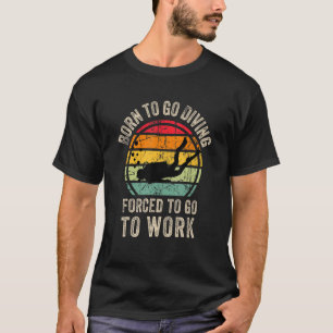 Cool duikende Mannen onderwater T-shirt