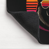 Cool Duitse Herder hond Retro Sunset Art Style CH Muismat (Hoek)