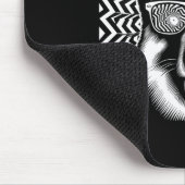 Cool Duitse herdershond op Art Style Kerstmis 1 Muismat (Hoek)