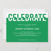 Cool Duotone EDITABLE COLOR Afstuderen Invision Kaart (Achterkant)