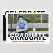 Cool Duotone EDITABLE COLOR Afstuderen Invision Kaart (Voorkant / Achterkant)