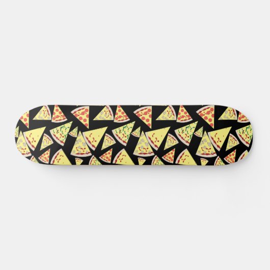 Cool Dynamic Random Pattern Pizza Lover's Skateboard (Horizontaal)