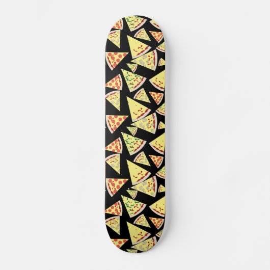 Cool Dynamic Random Pattern Pizza Lover's Skateboard (Voorkant)