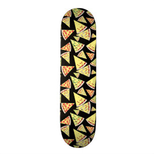 Cool Dynamic Random Pattern Pizza Lover's Skateboard