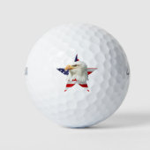 Cool Eagle, de Amerikaanse vlag Patriottisch Golfballen (Voorkant)