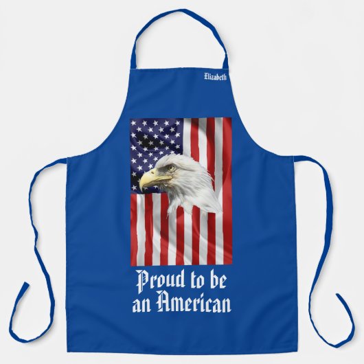 Cool Eagle, de Amerikaanse vlag Patriottisch Schort (Voorkant)