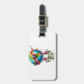 🌎 Cool Earth Day 2025 😎 Bagagelabel (Voorkant verticaal)