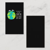 Cool Earth Day Funny Planet Humor Environmental Visitekaartje (Voorkant / Achterkant)