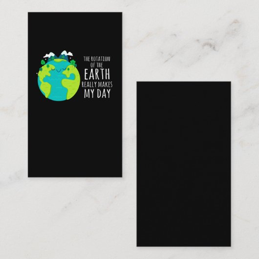 Cool Earth Day Funny Planet Humor Environmental Visitekaartje (Voorkant / Achterkant)