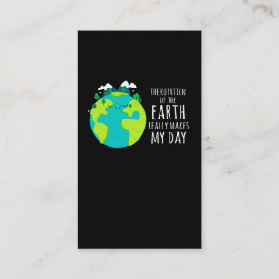 Cool Earth Day Funny Planet Humor Environmental Visitekaartje