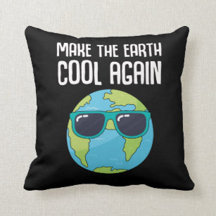 Cool Earth Day Planet Save Environment Kussen