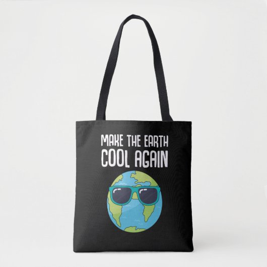 Cool Earth Day Planet Save Environment Tote Bag (Voorkant)