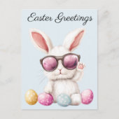 Cool Easter Bunny Briefkaart (Voorkant)