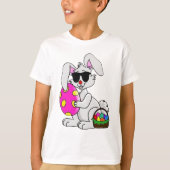 Cool Easter Bunny Egg Hunt Grappig Design T-shirt (Voorkant)