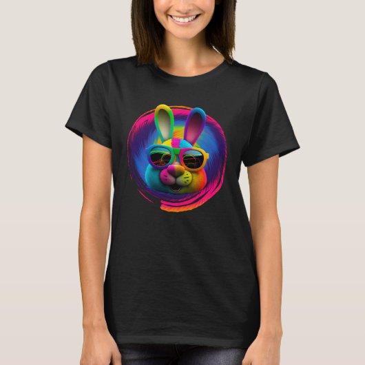 Cool Easter Bunny Happy Easter Rabbit Easter Frien T-shirt (Voorkant)