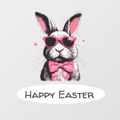 Cool Easter Bunny Raamsticker (Vel)