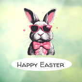 Cool Easter Bunny Raamsticker (Vel 3)